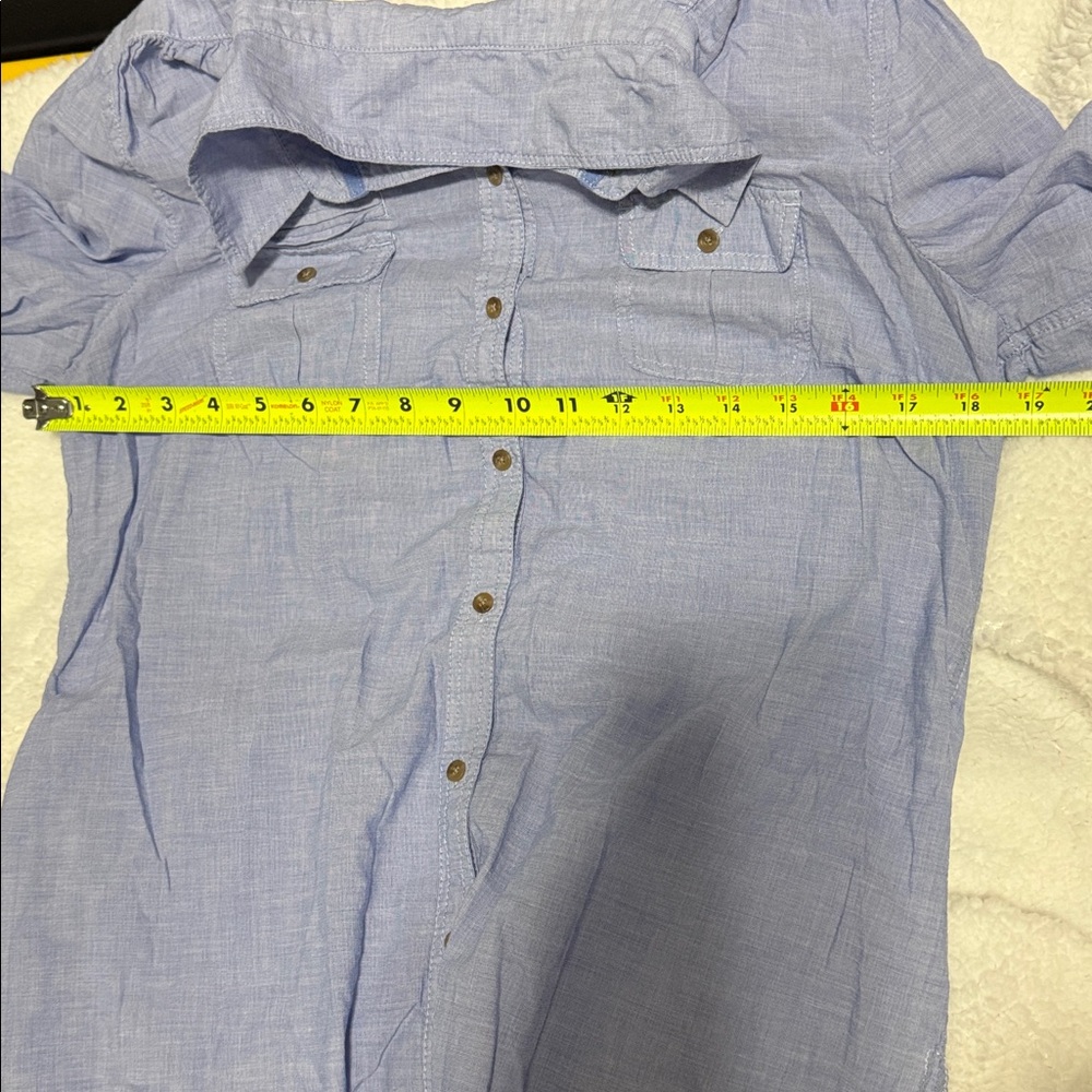 Express Button Down Top (Light Denim) - image 7